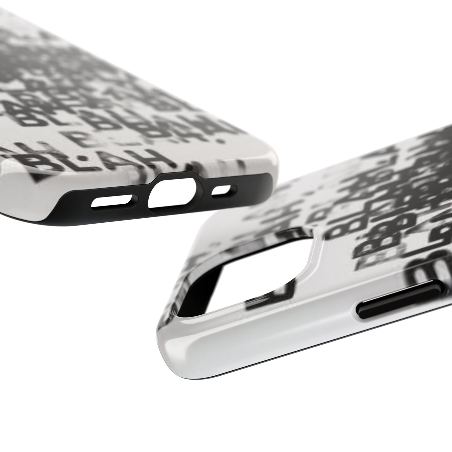 Blah Blah Blah Print Phone Case