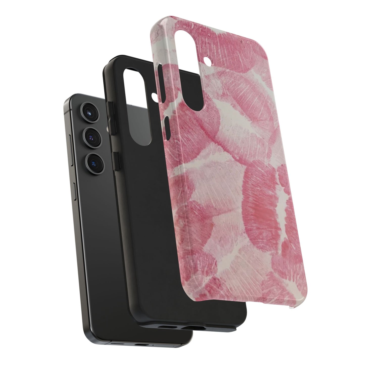 Pink Kiss Lipstick Fashion Aesthetic Glossy Phone Case