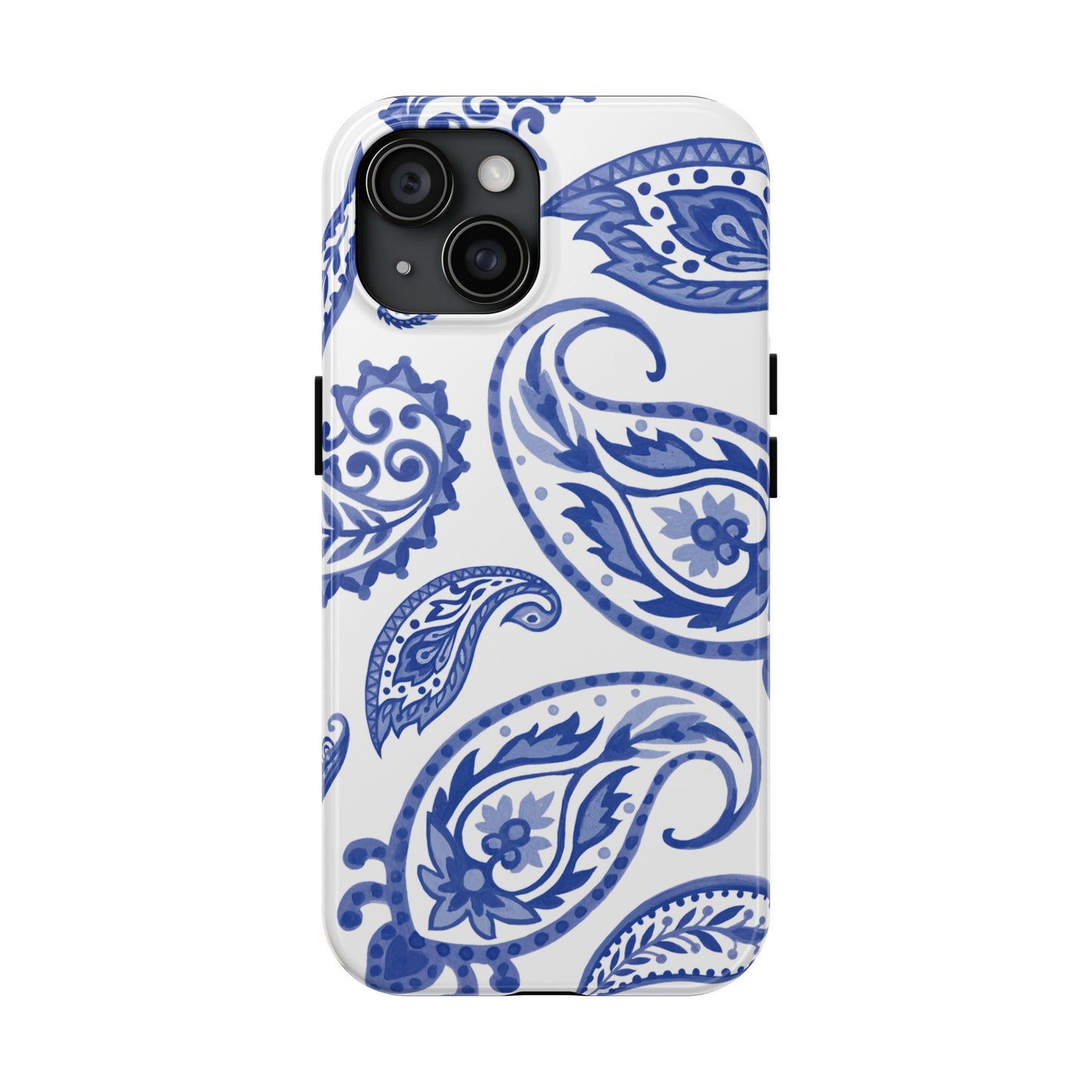 Paisley Blue and White phone case