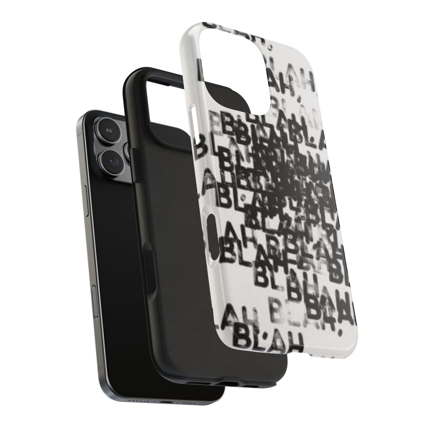 Blah Blah Blah Print Phone Case