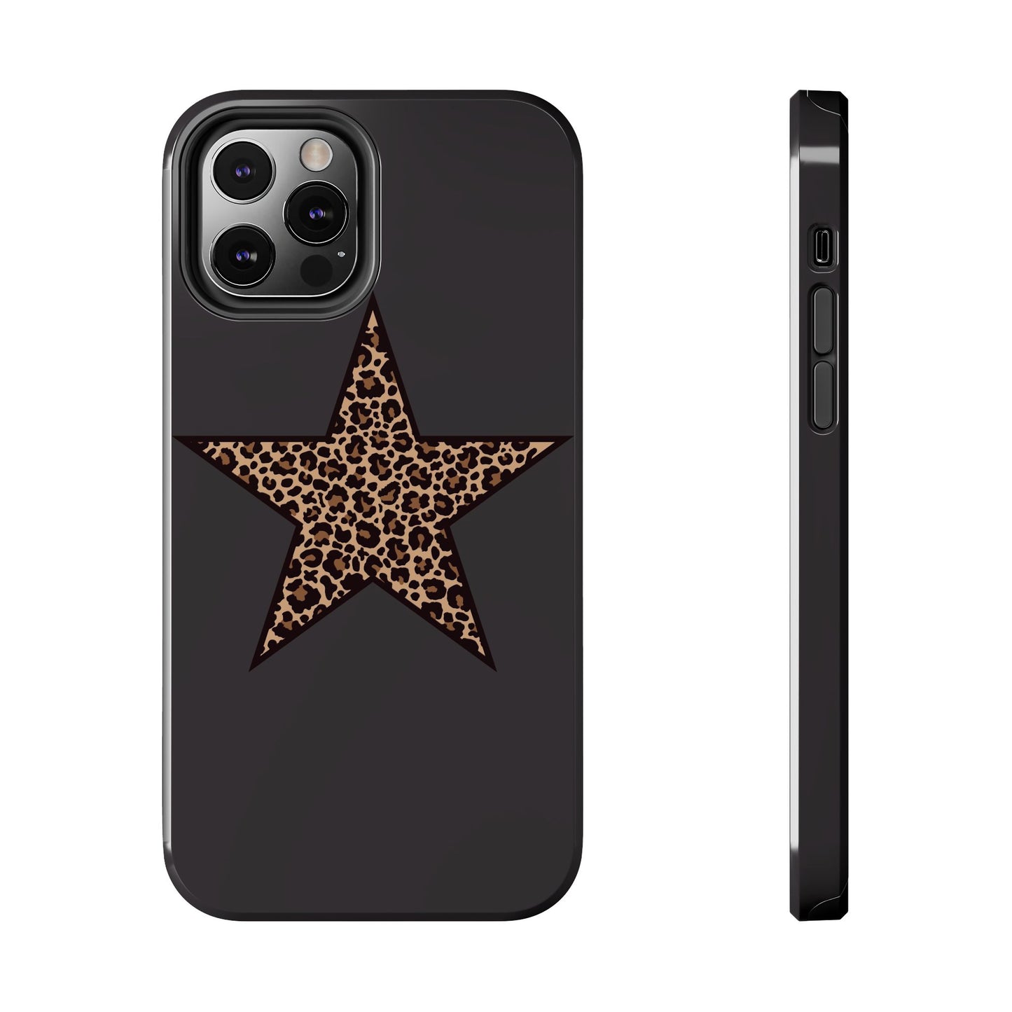 Cheetah Print Star Scandi Style Phone Case