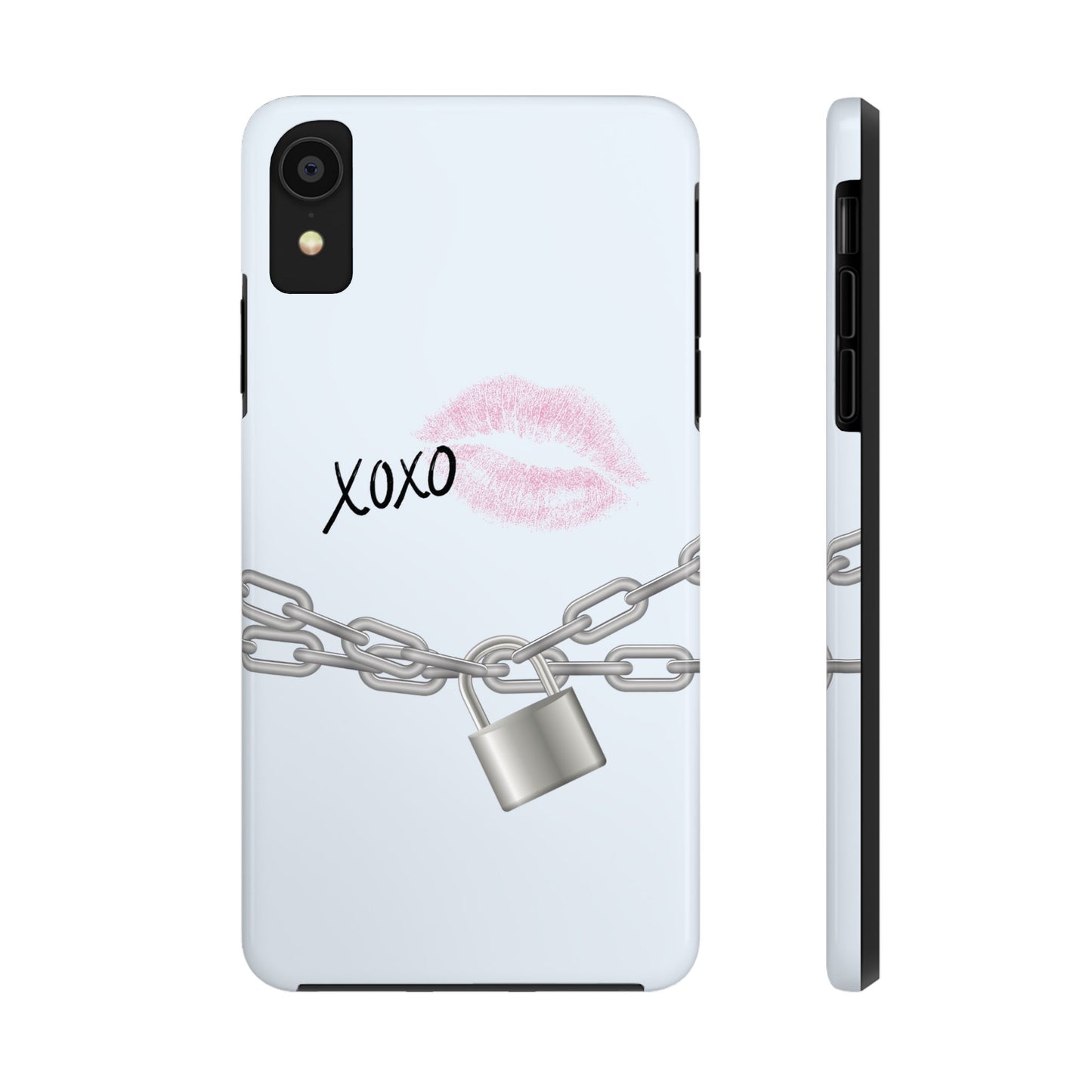 XOXO Love Lock Phone Case - Aesthetic Y2K Girly Style