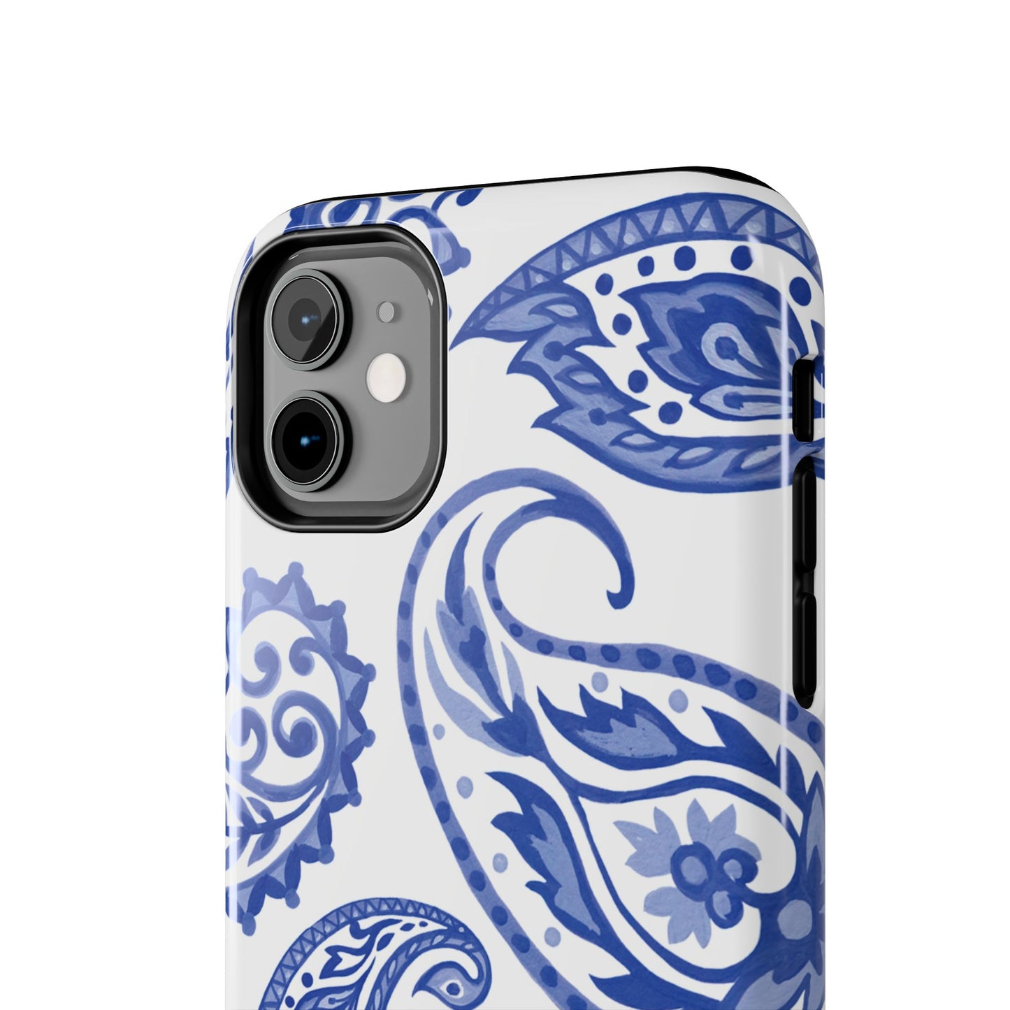Paisley Blue and White phone case