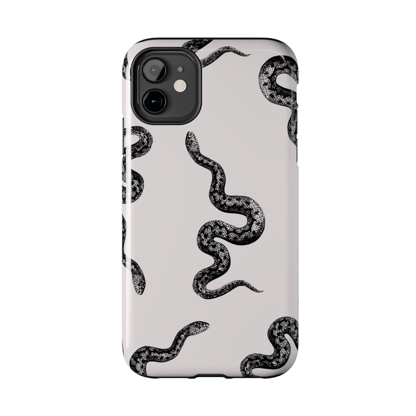 Snake Print Aesthetic Glossy Phone Case
