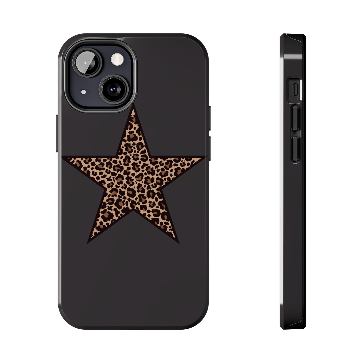 Cheetah Print Star Scandi Style Phone Case