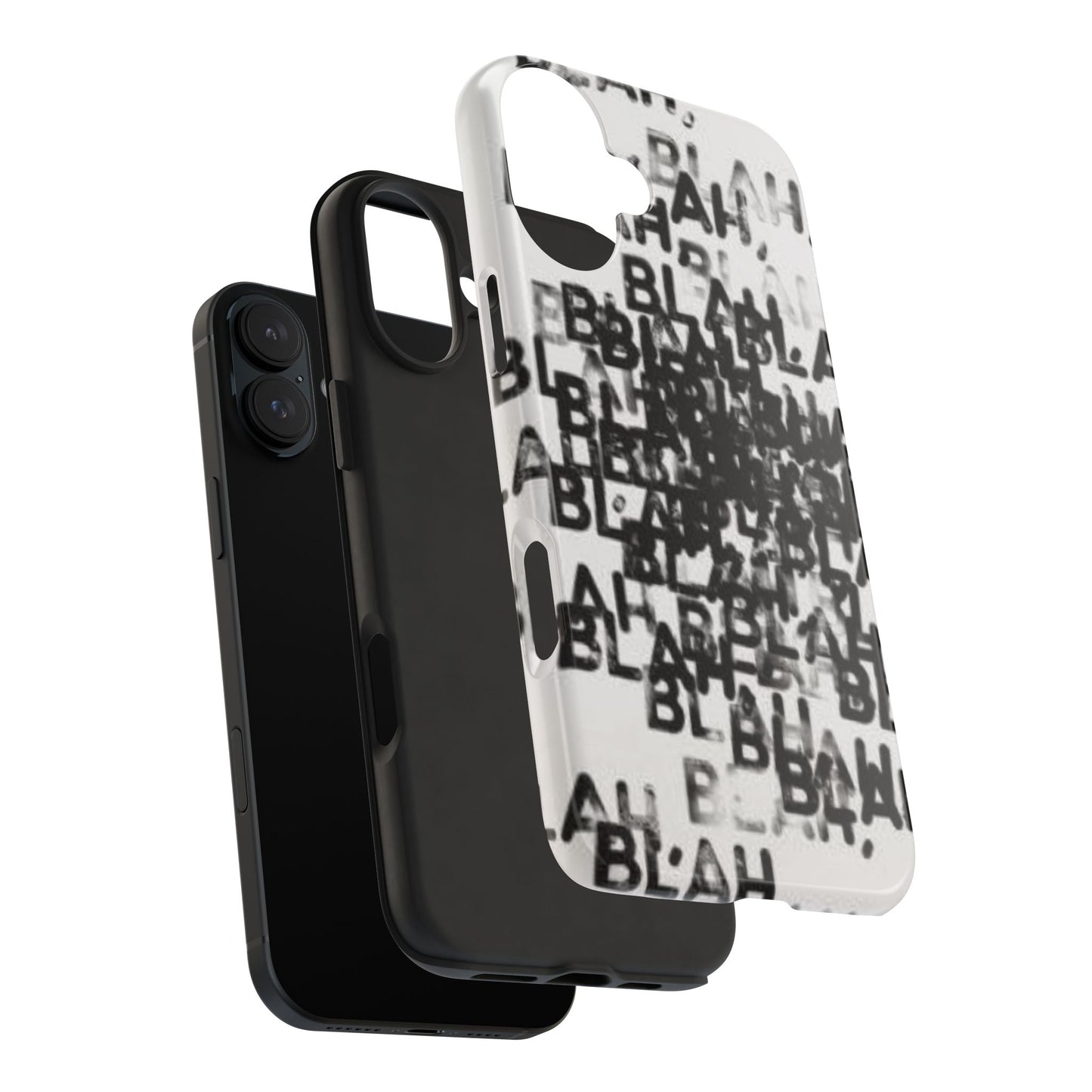 Blah Blah Blah Print Phone Case