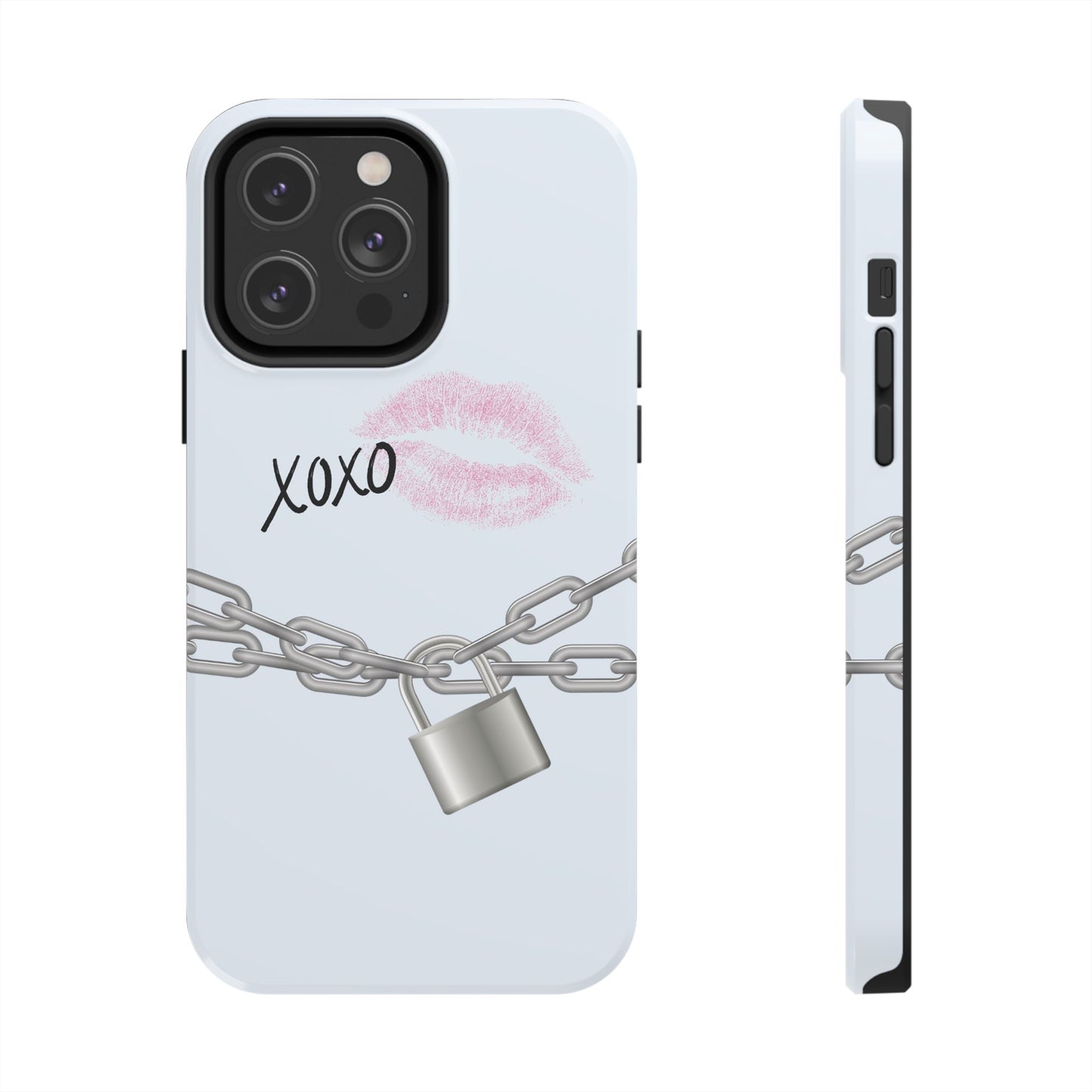 XOXO Love Lock Phone Case - Aesthetic Y2K Girly Style