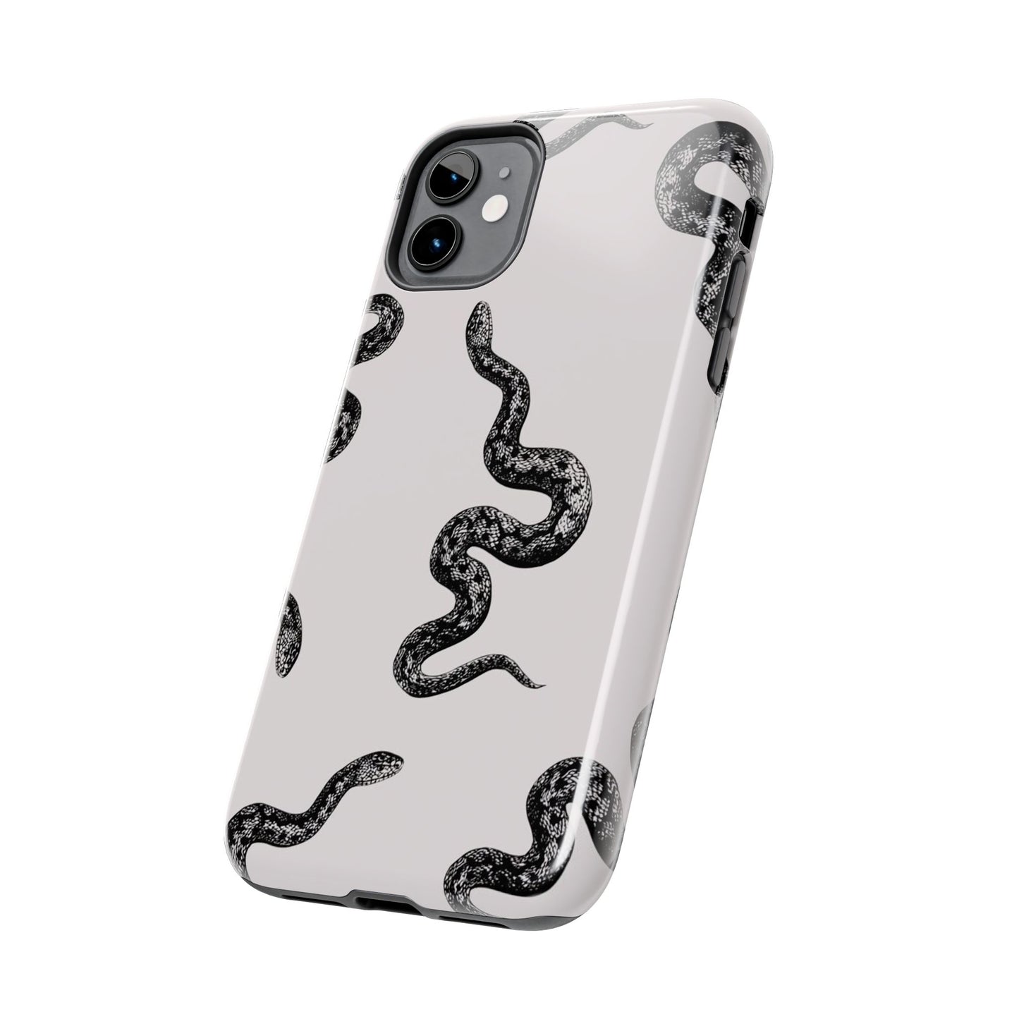 Snake Print Aesthetic Glossy Phone Case