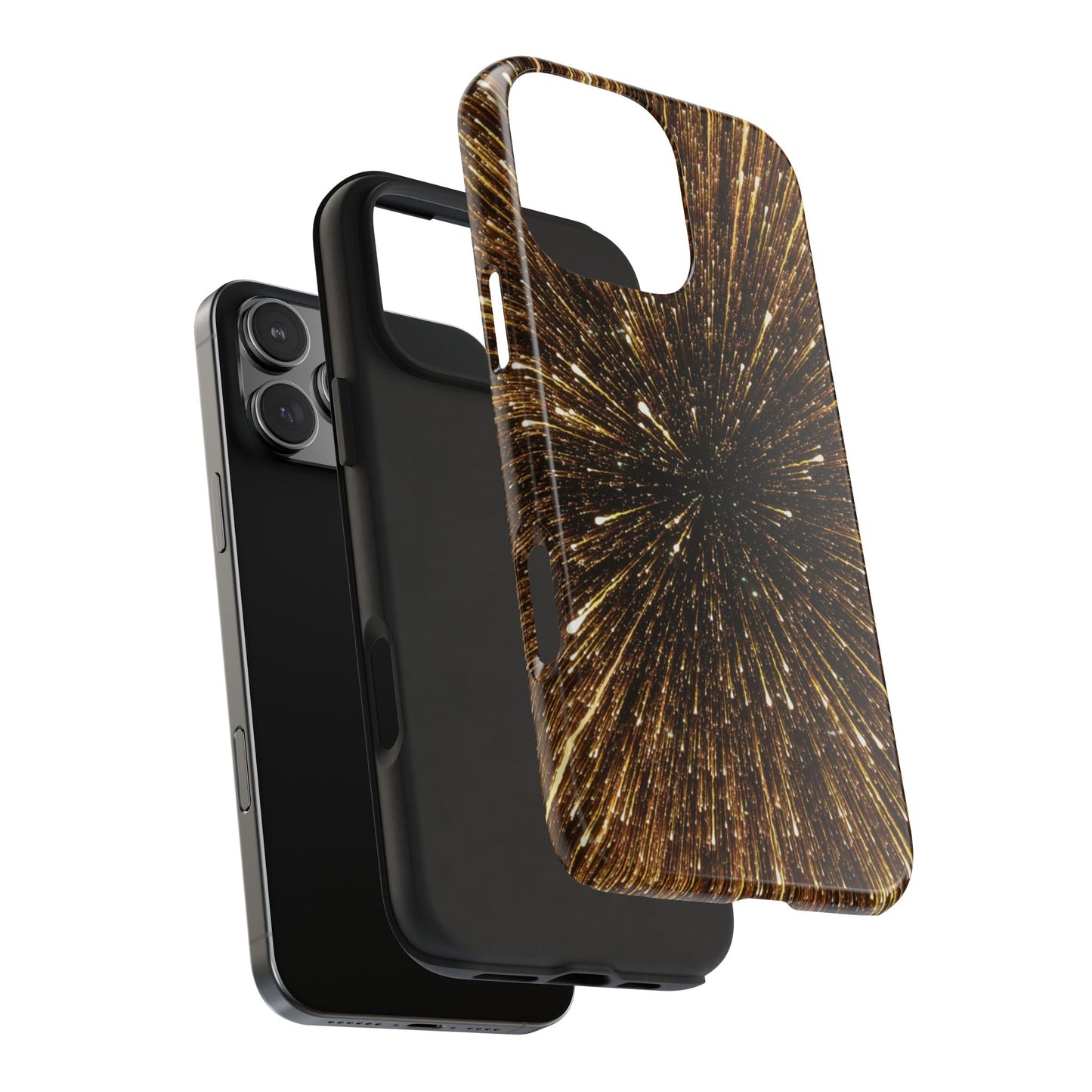 Star Burst Gold Galaxy Phone Case