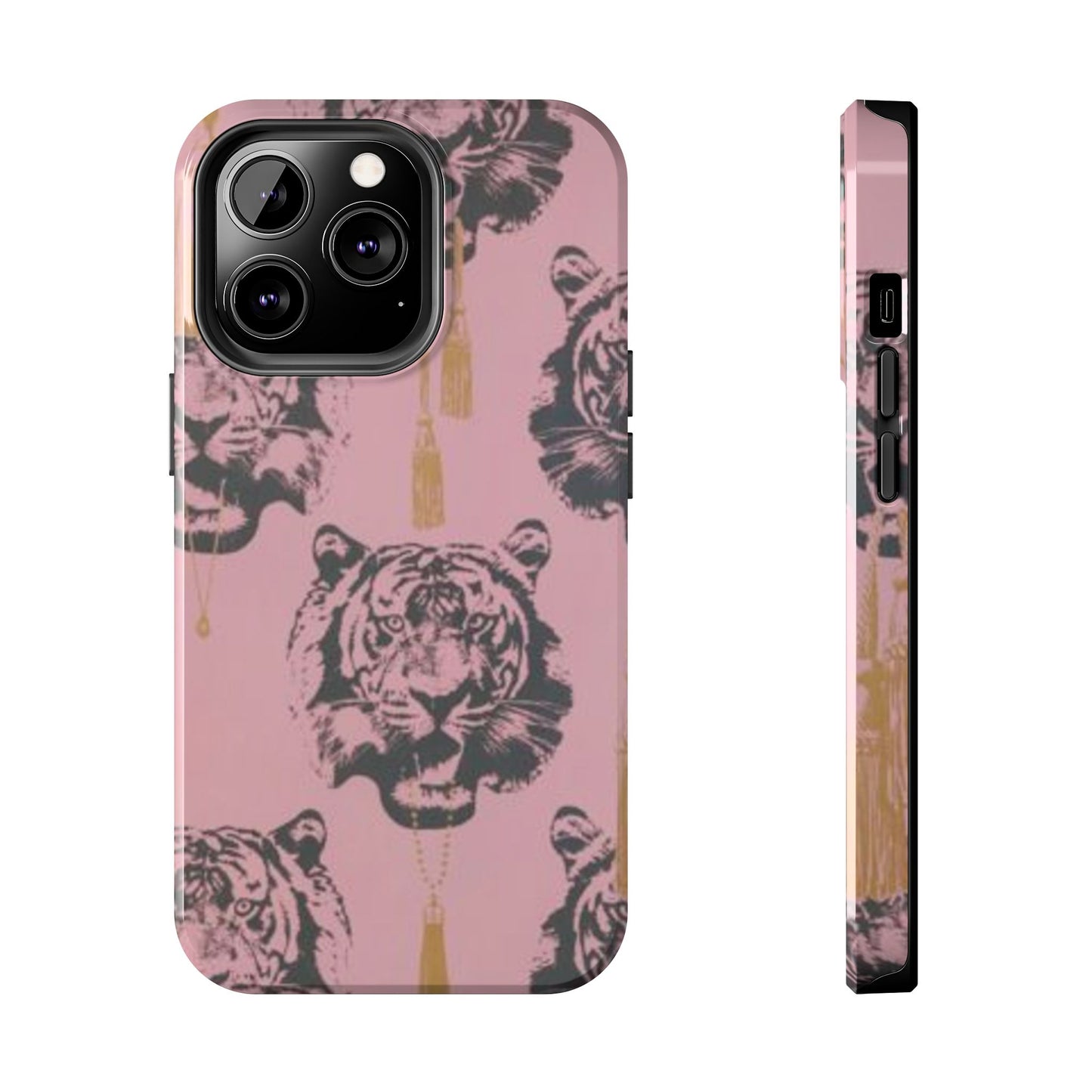 Pink Tiger Print Fashion Phone Case