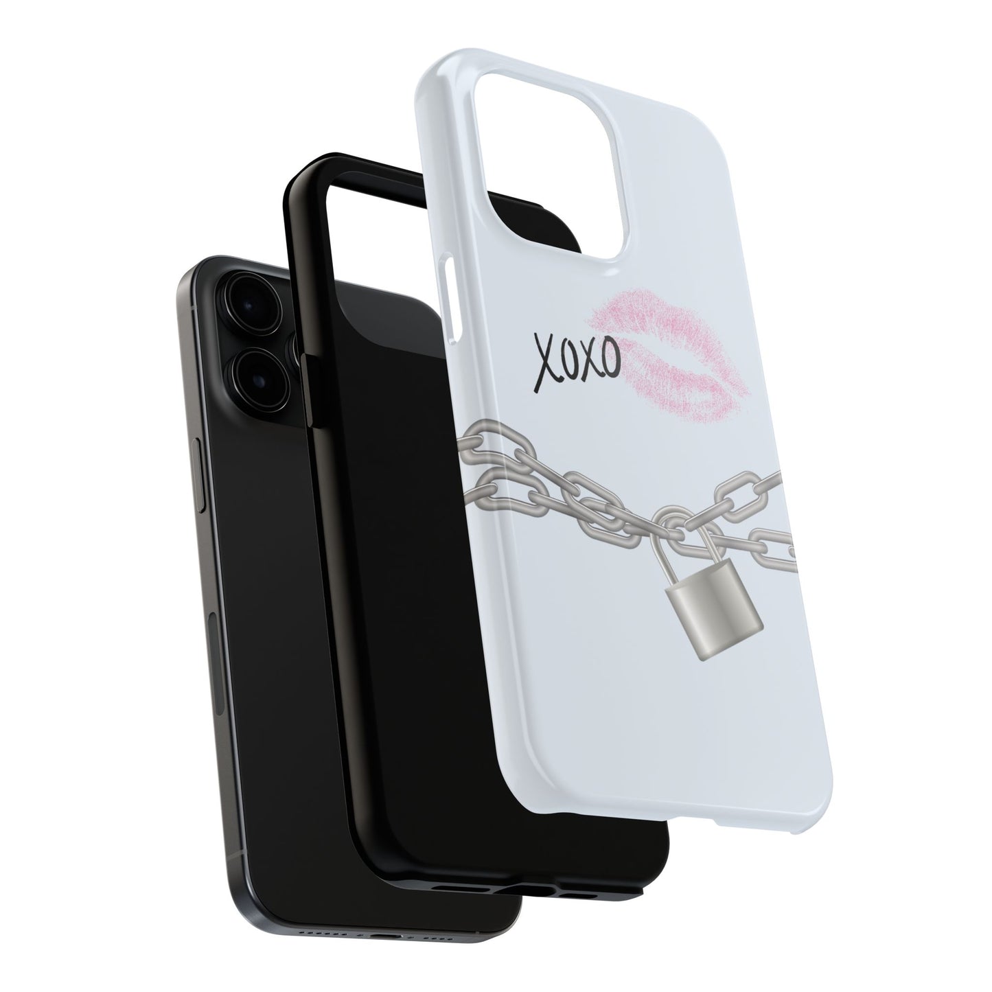 XOXO Love Lock Phone Case - Aesthetic Y2K Girly Style