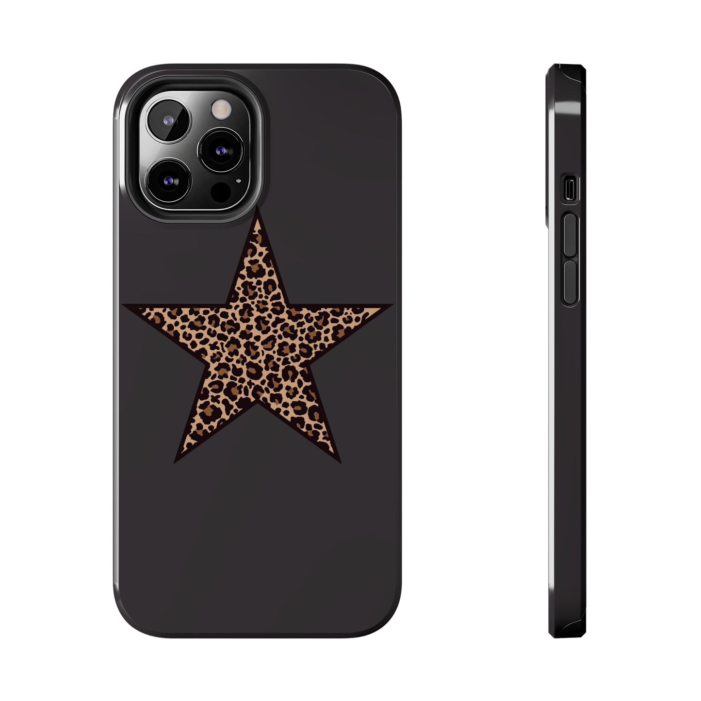 Cheetah Print Star Scandi Style Phone Case