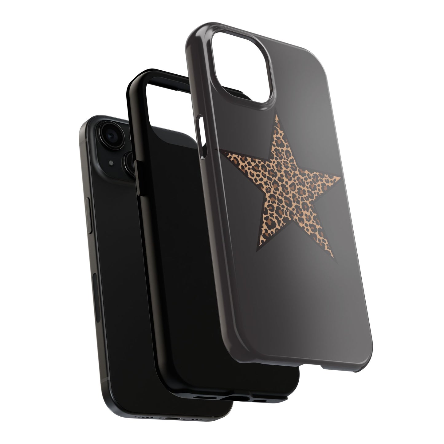 Cheetah Print Star Scandi Style Phone Case