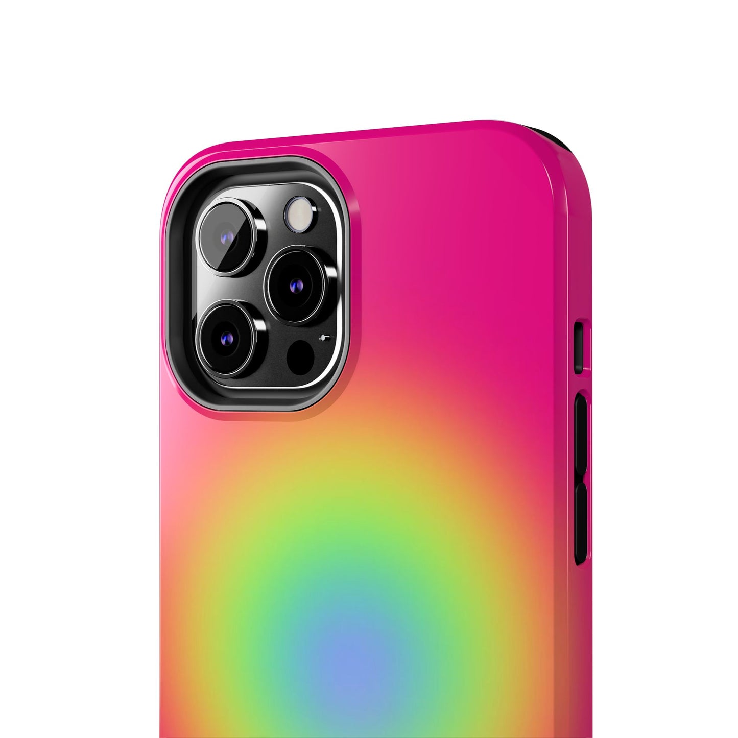 Pink Aura Phone Case, Pink, Yellow, Trendy, Clean Girl Aesthetic, Preppy, Glossy Phone Case
