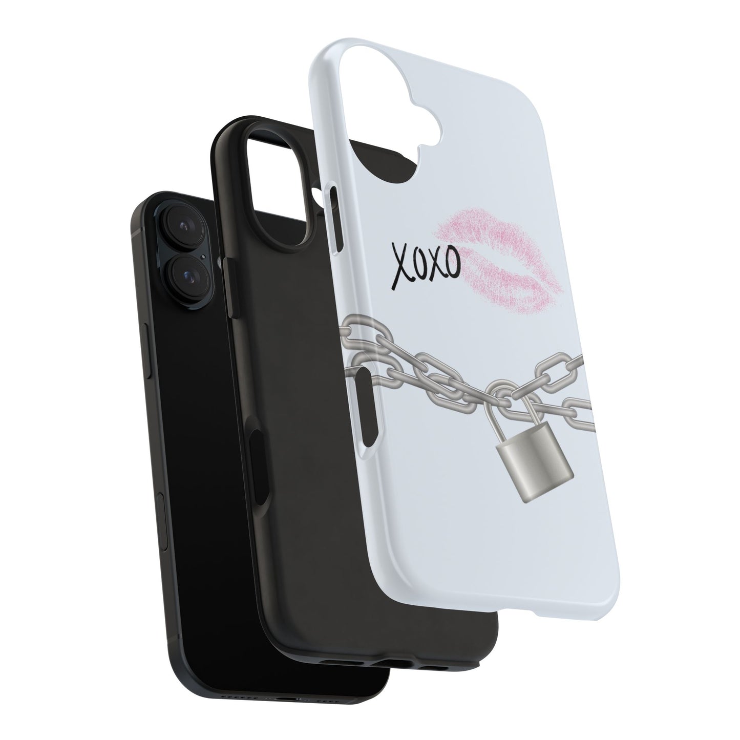 XOXO Love Lock Phone Case - Aesthetic Y2K Girly Style