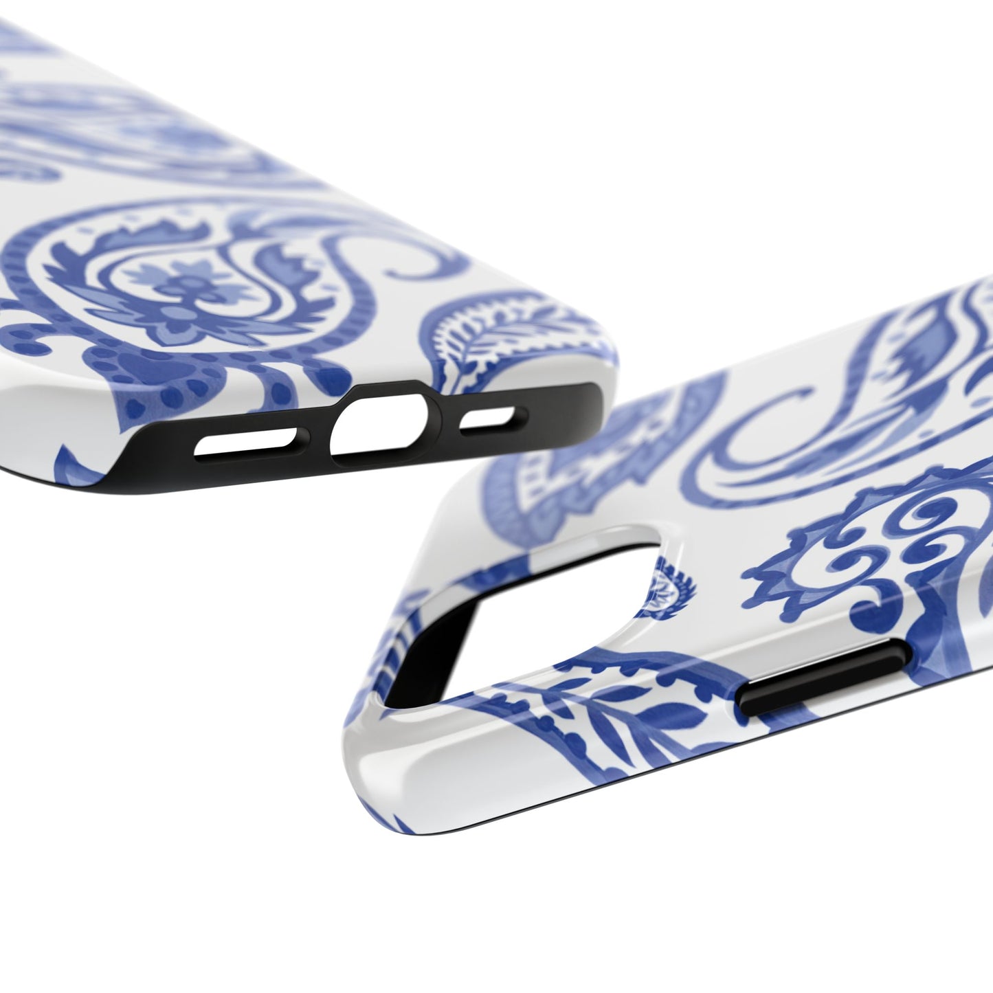 Paisley Blue and White phone case