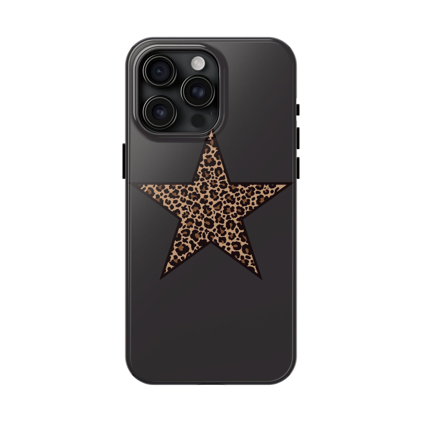 Cheetah Print Star Scandi Style Phone Case