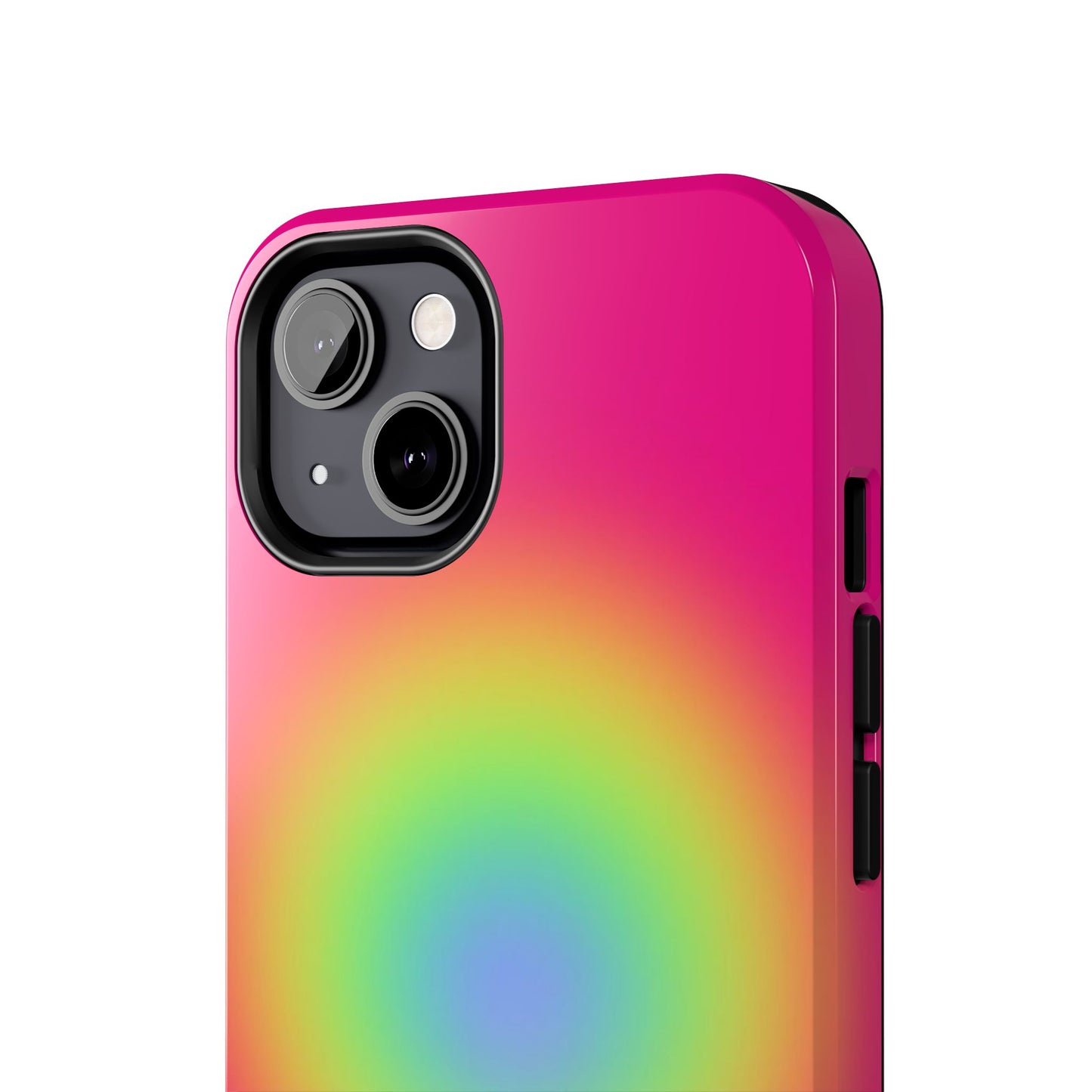Pink Aura Phone Case, Pink, Yellow, Trendy, Clean Girl Aesthetic, Preppy, Glossy Phone Case