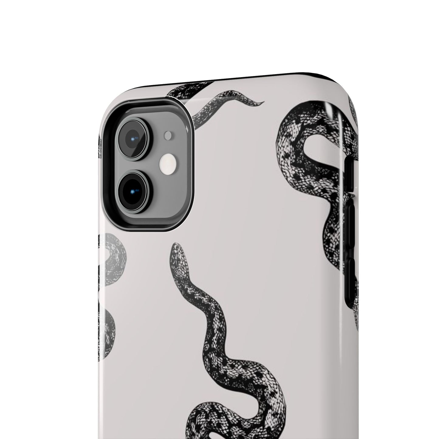Snake Print Aesthetic Glossy Phone Case