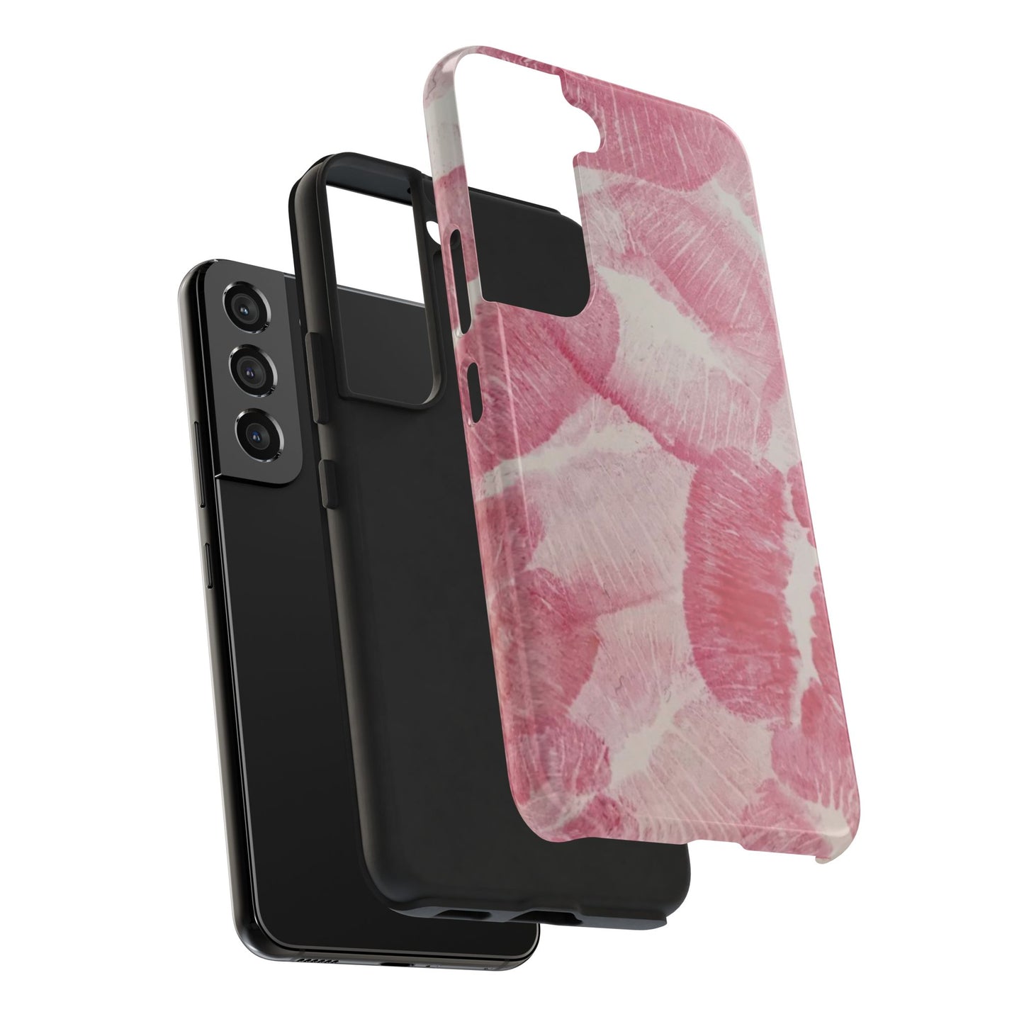 Pink Kiss Lipstick Fashion Aesthetic Glossy Phone Case