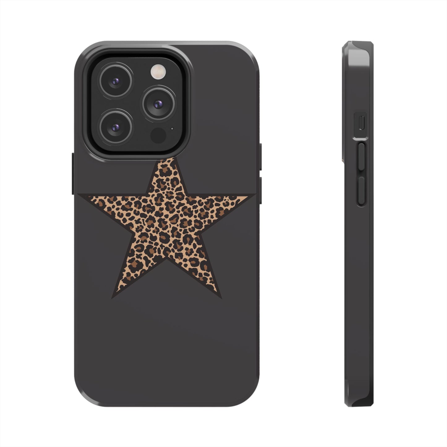 Cheetah Print Star Scandi Style Phone Case