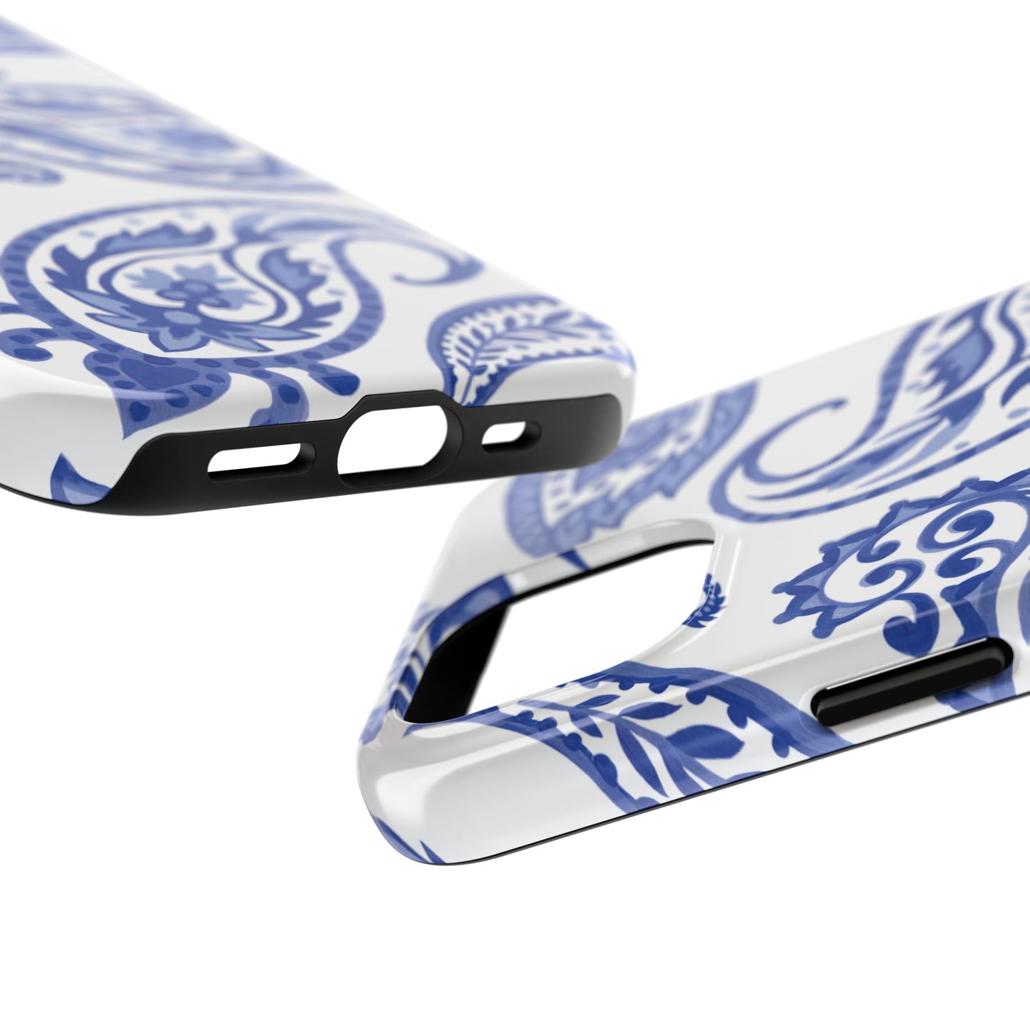 Paisley Blue and White phone case
