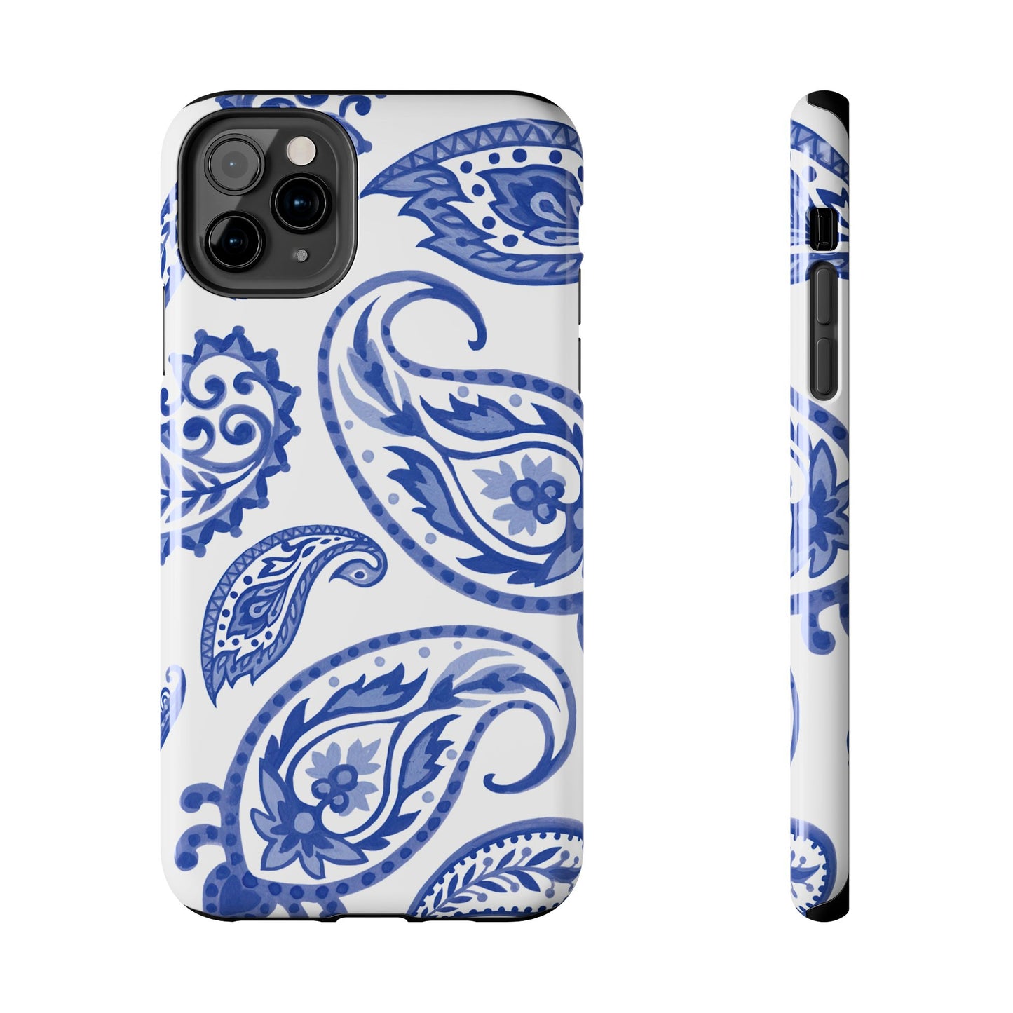 Paisley Blue and White phone case