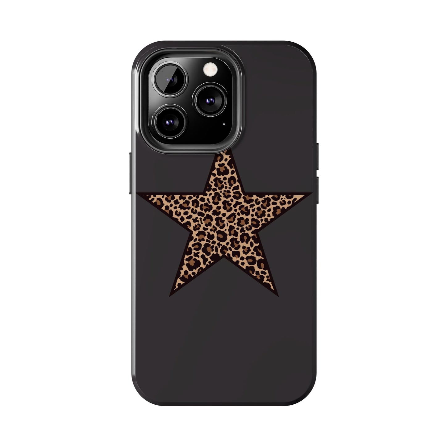 Cheetah Print Star Scandi Style Phone Case