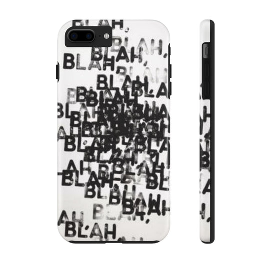 Blah Blah Blah Print Phone Case