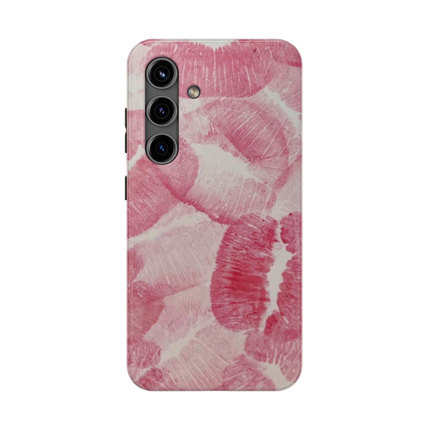Pink Kiss Lipstick Fashion Aesthetic Glossy Phone Case