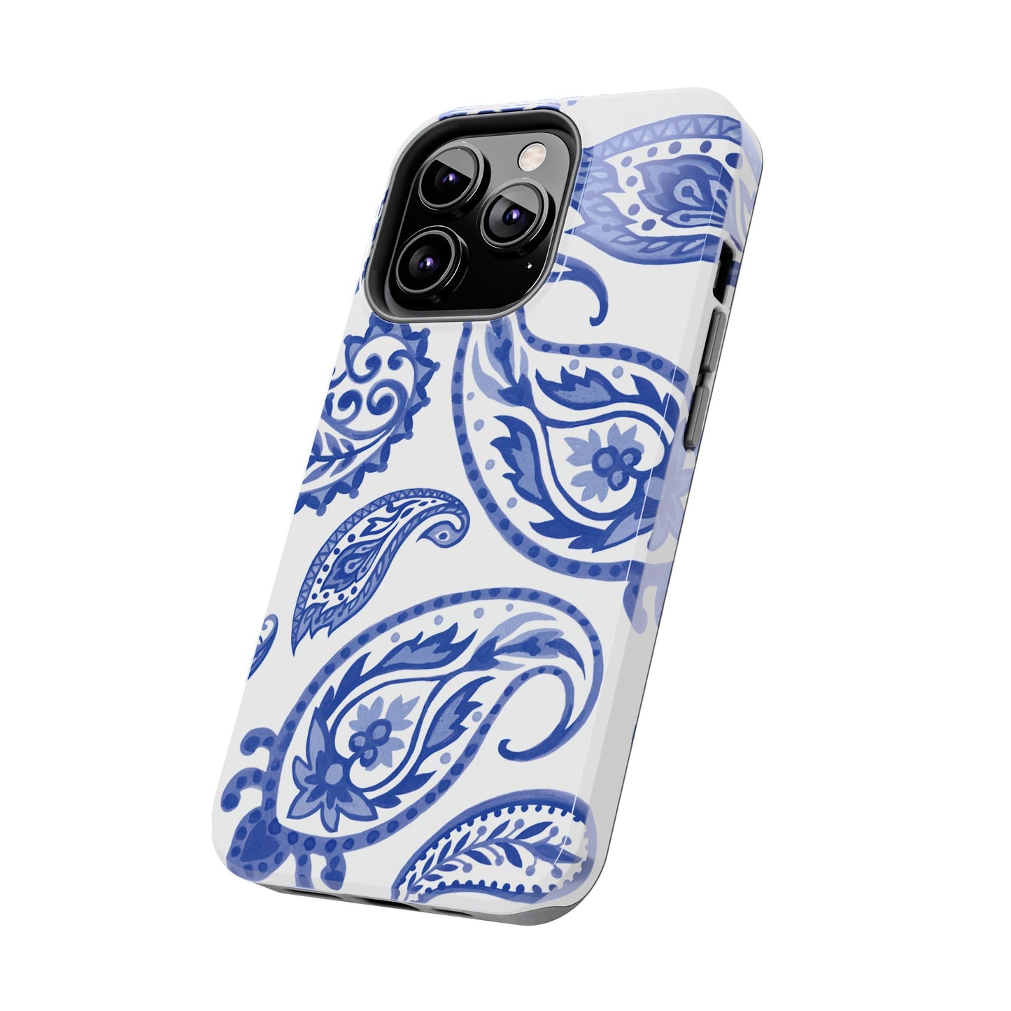 Paisley Blue and White phone case