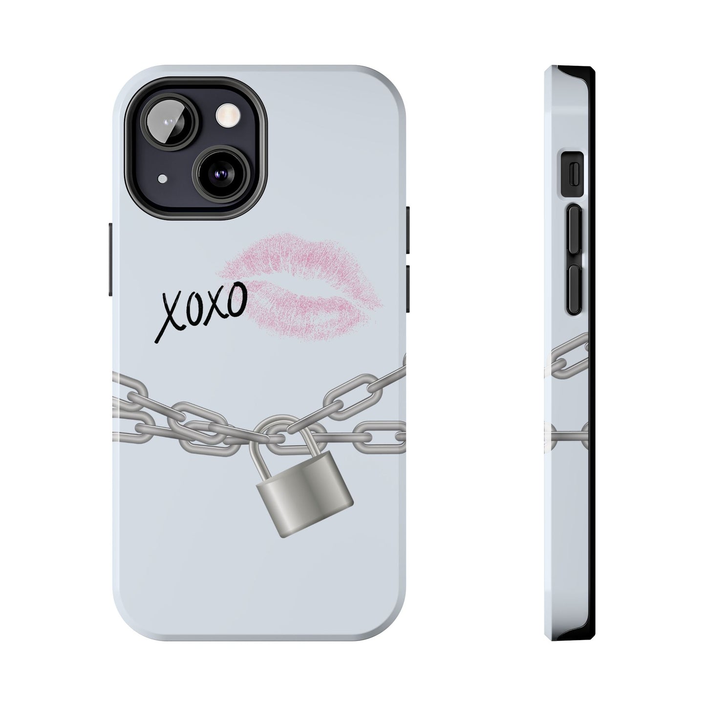 XOXO Love Lock Phone Case - Aesthetic Y2K Girly Style