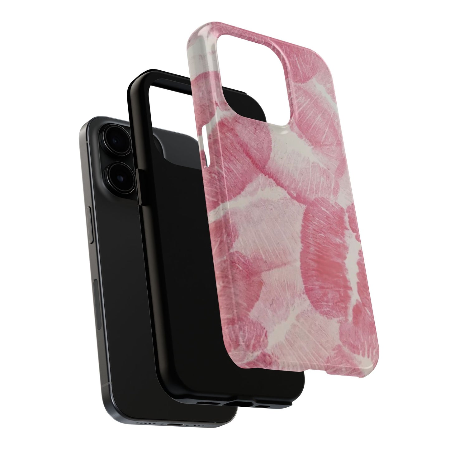 Pink Kiss Lipstick Fashion Aesthetic Glossy Phone Case