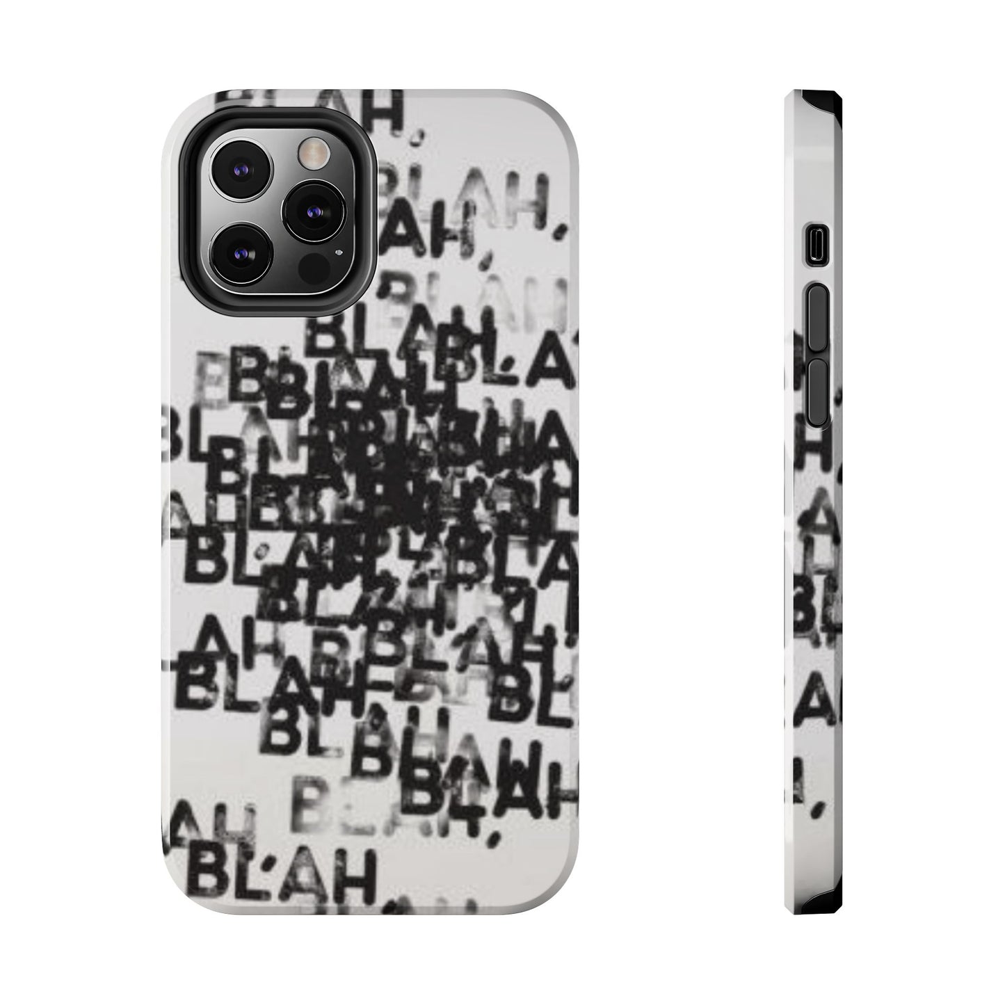 Blah Blah Blah Print Phone Case