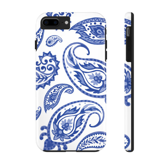 Paisley Blue and White phone case