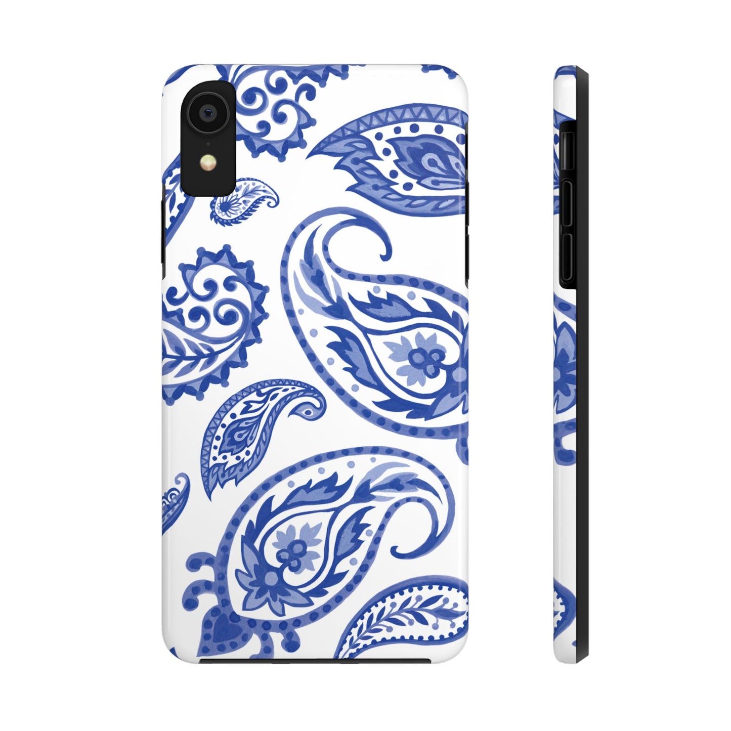 Paisley Blue and White phone case