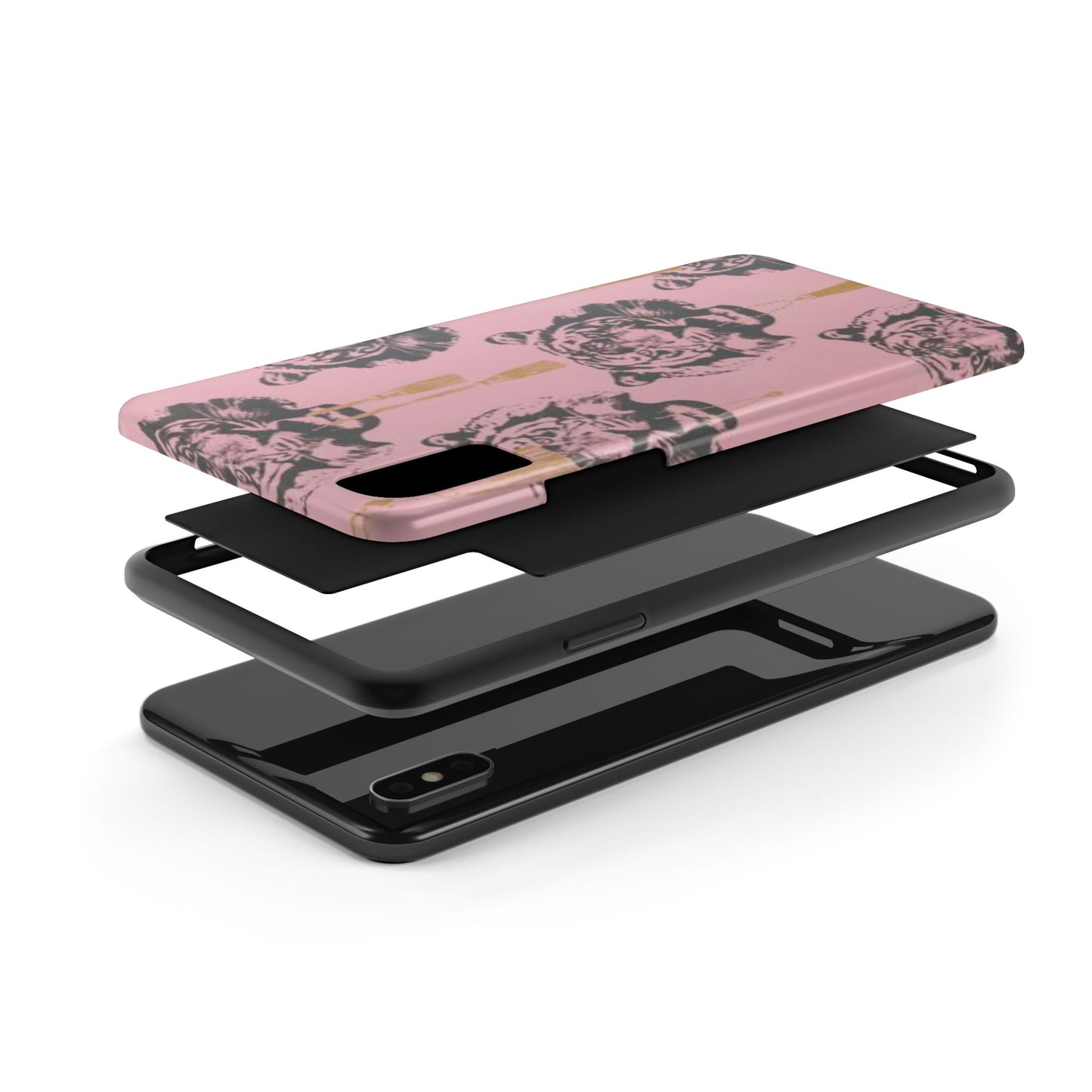 Pink Tiger Print Fashion Phone Case