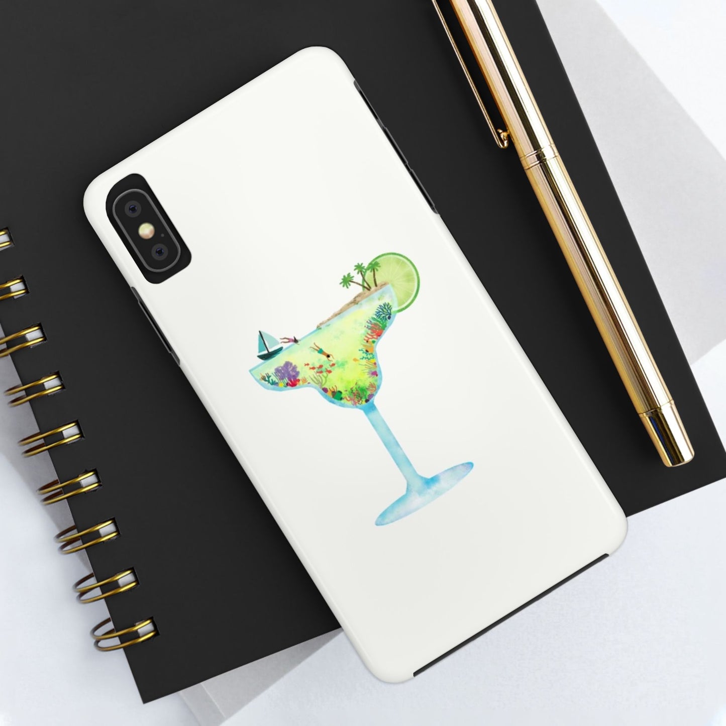 Glossy Phone Case, Summer Phone Case, Cute, Glossy Phone Case, Coastal Summer