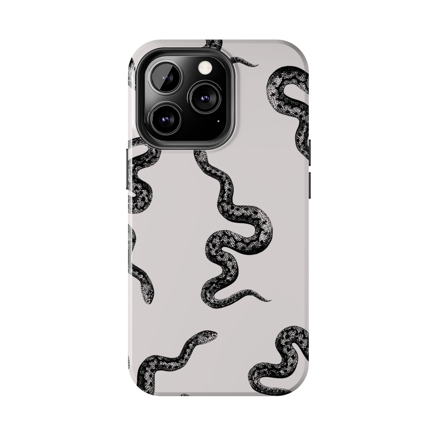 Snake Print Aesthetic Glossy Phone Case