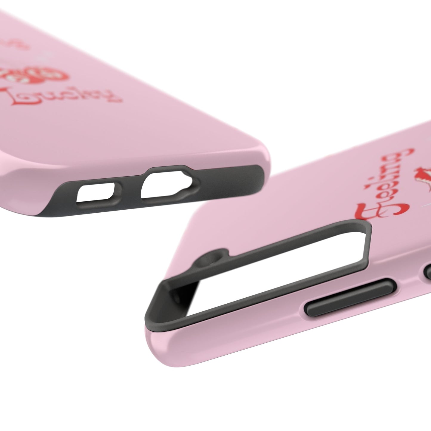Feeling Lucky Pink Aesthetic Glossy Phone Case, Affirmations
