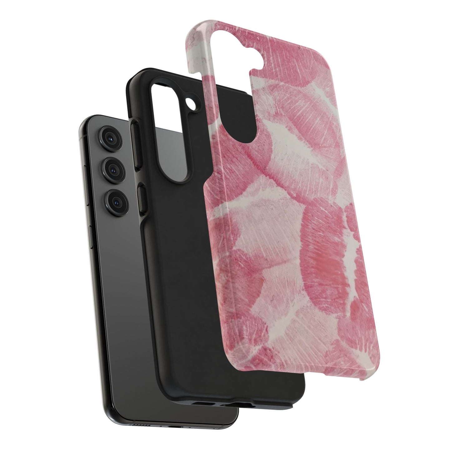 Pink Kiss Lipstick Fashion Aesthetic Glossy Phone Case