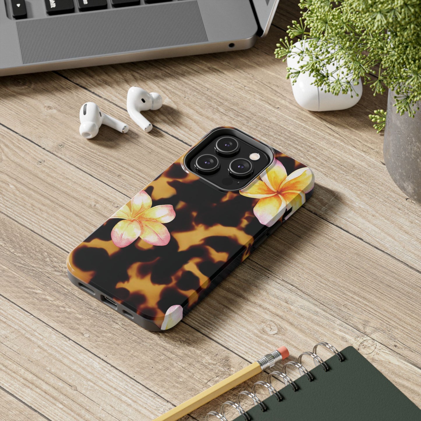 Tortoise Shell Flower Phone Case