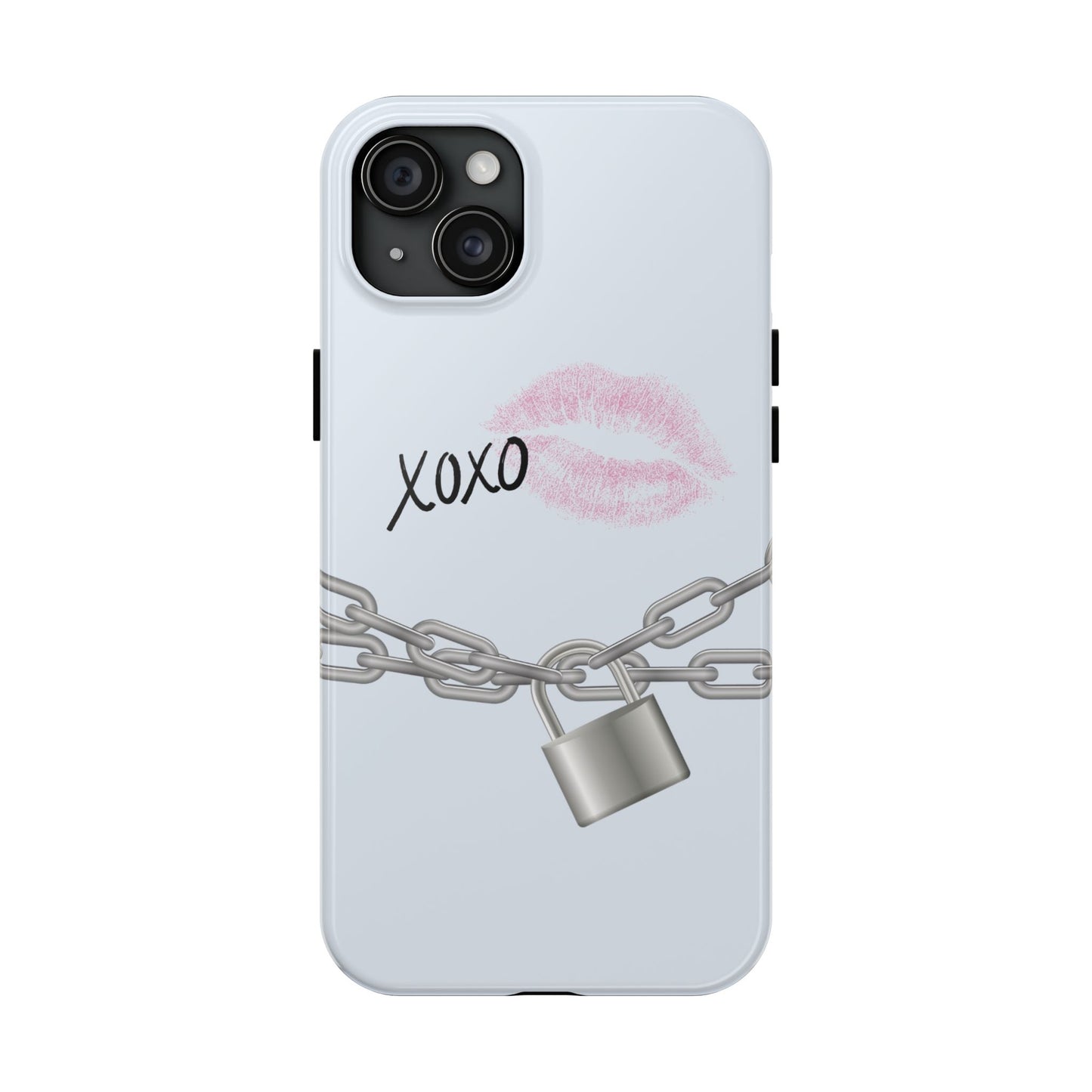 XOXO Love Lock Phone Case - Aesthetic Y2K Girly Style