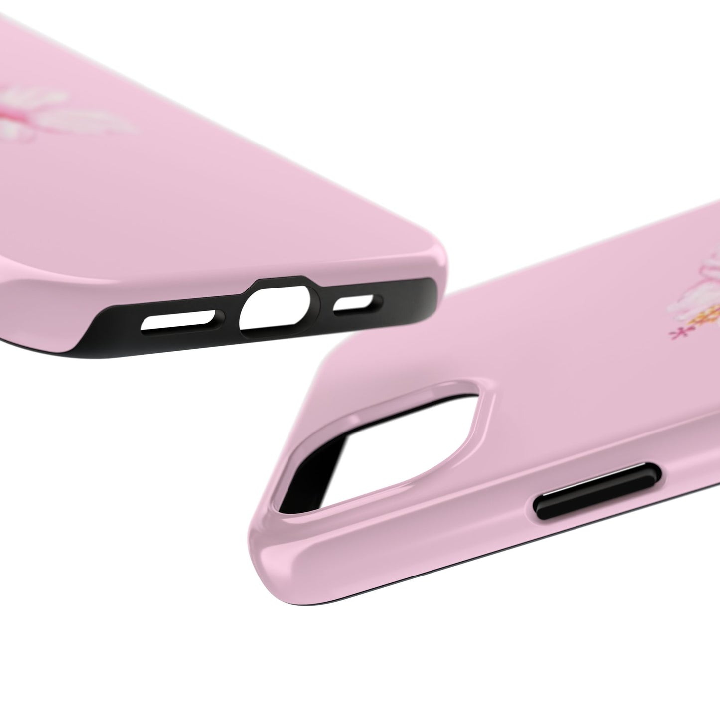 Hibiscus Flower Phone Case, Pink, Tropical, Hawaiin, Clean Girl Aesthetic, Preppy, Glossy Phone Case