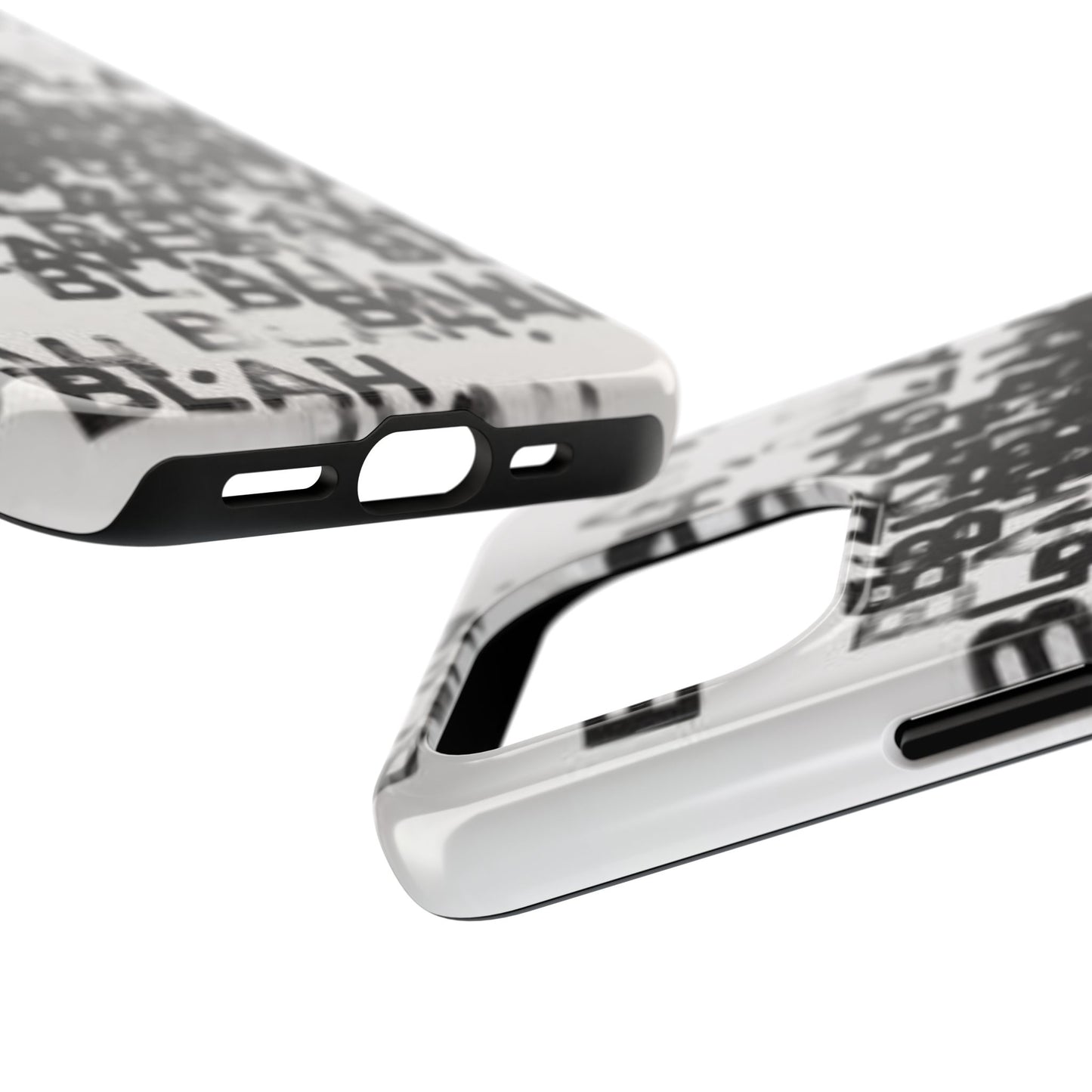 Blah Blah Blah Print Phone Case