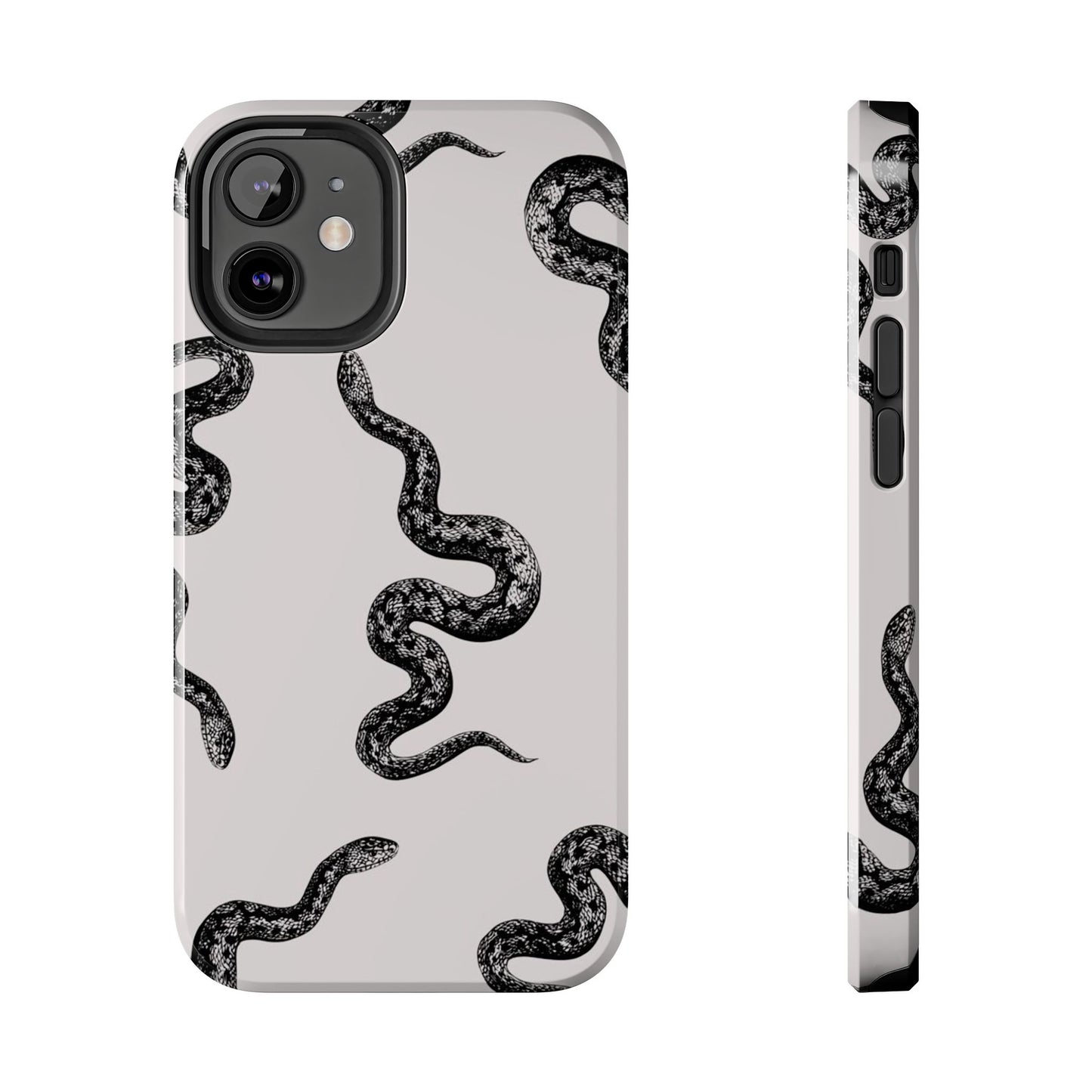Snake Print Aesthetic Glossy Phone Case