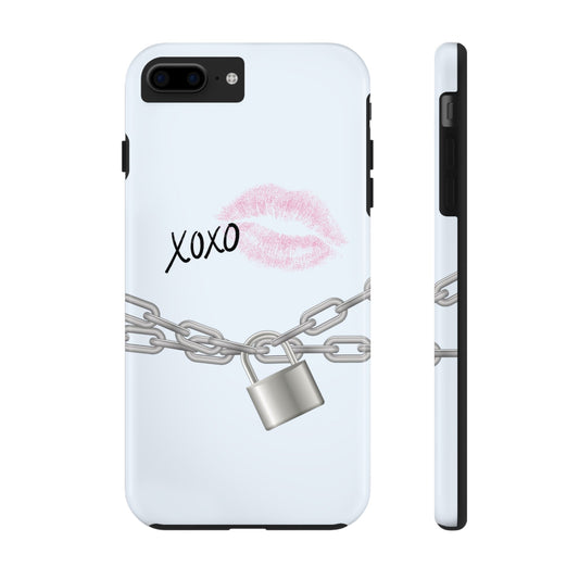 XOXO Love Lock Phone Case - Aesthetic Y2K Girly Style