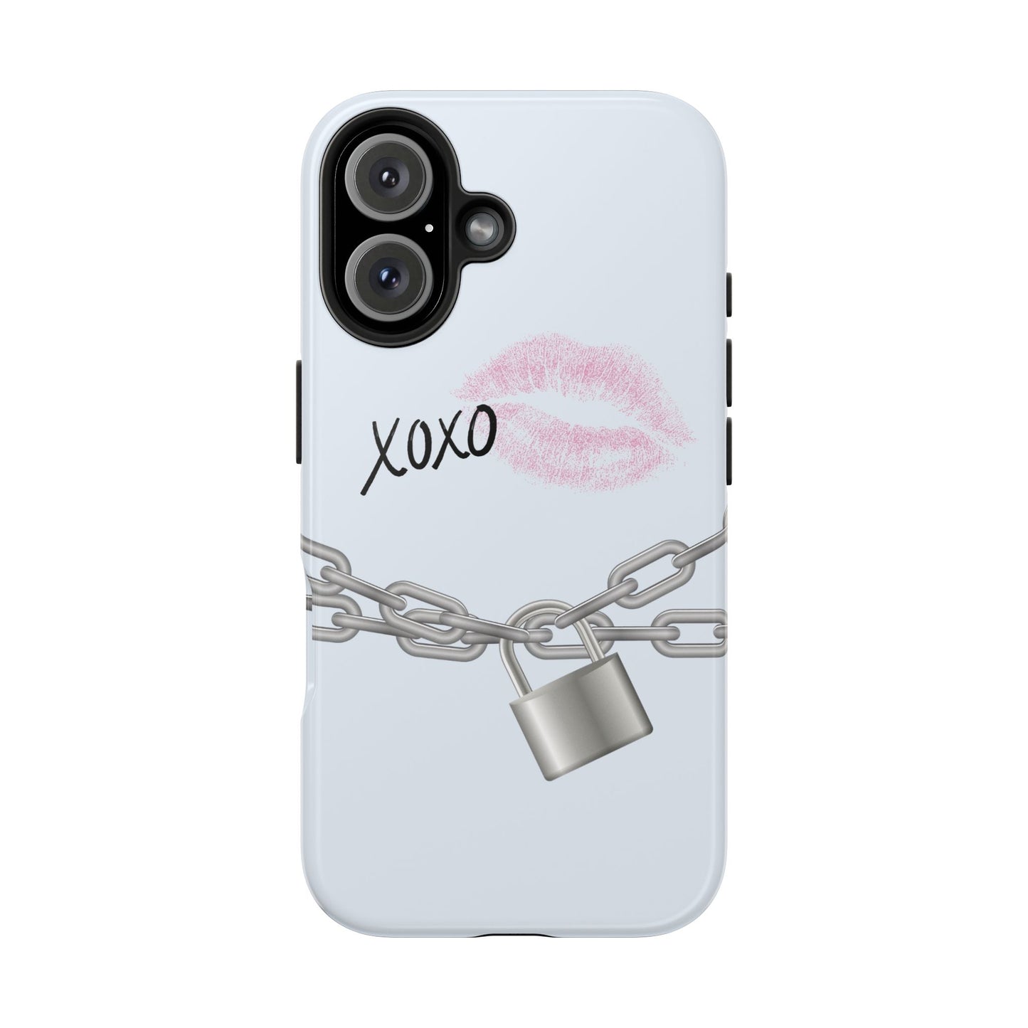 XOXO Love Lock Phone Case - Aesthetic Y2K Girly Style