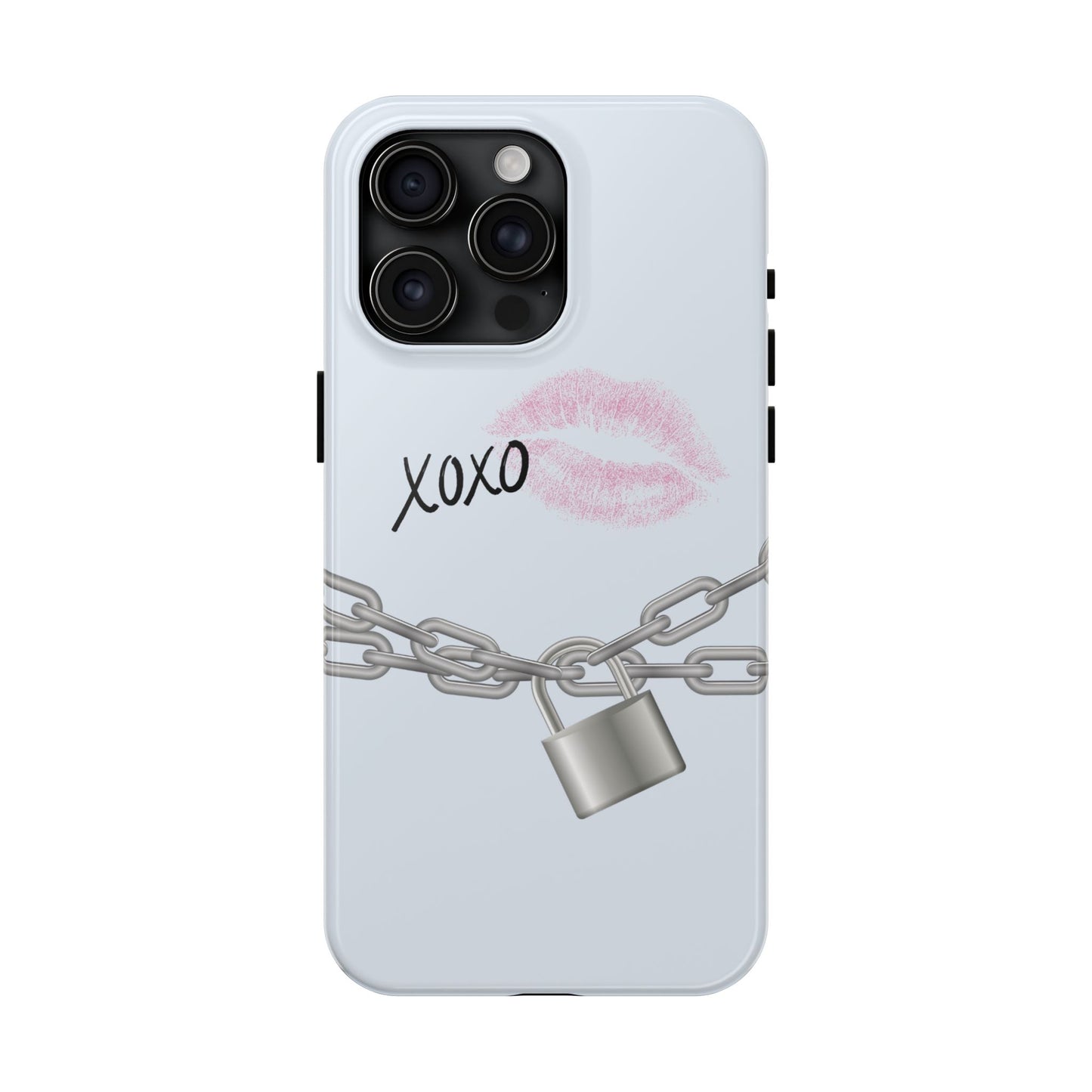 XOXO Love Lock Phone Case - Aesthetic Y2K Girly Style