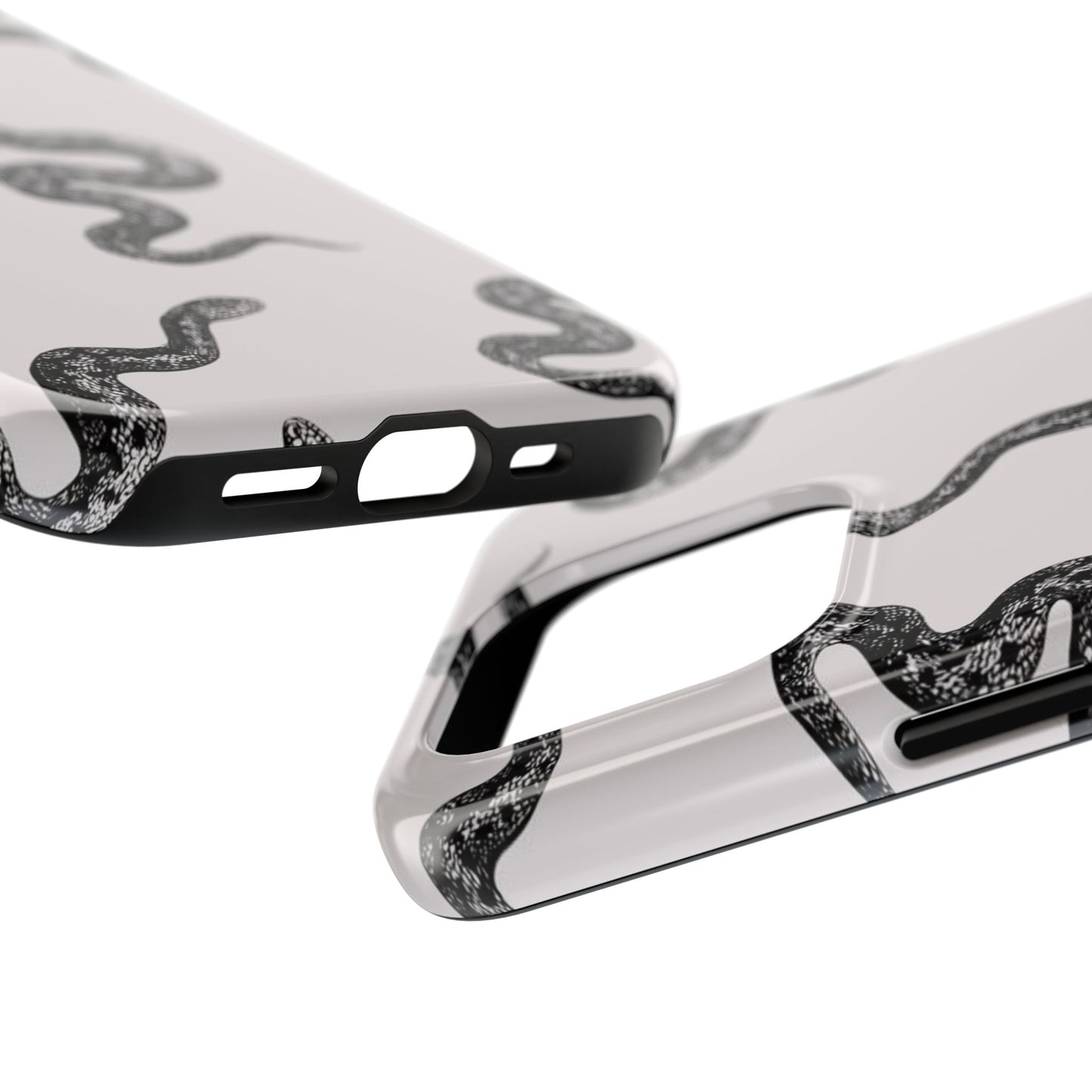 Snake Print Aesthetic Glossy Phone Case